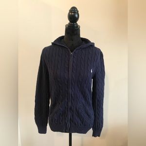Ralph Lauren Sport Navy Blue Zip Up Jacket - Size Large